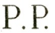 Marque linéaire avec lettres PP /