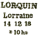 Marque linéaire provisoire avec nom de ville et de province