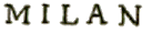 Marque linéaire avec nom de ville /