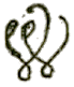 Monogramme apposé à la main sur les lettres en franchise avec mention : V V /