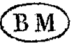 Lettres BM (boite mobile) dans un ovale /