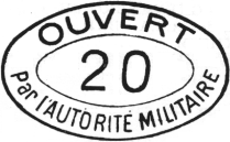 Marque de censure ovale /