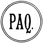 Marque circulaire avec mention : PAQ. (PAQUEBOT) /