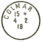 Timbre à date sans indication de département 1 /