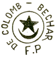 Timbre avec mention : DE COLOMB BECHAR FP /