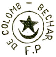 Timbre avec mention : DE COLOMB BECHAR FP / 