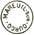 Timbre sans bloc dateur avec mention : MAREUIL SUR OURCQ /