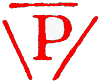 Le timbre P dans un triangle ouvert /