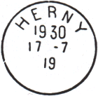 Timbre à date sans nom de département (1919-1920) /