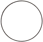 Timbre simple cercle /