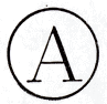 Indicatif alphabétique du bureau de quartier de Paris (15,5 à 16,5/9,5 à 10 mm) /