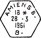 Timbre à date des recettes auxiliaires urbaines au type D6 /