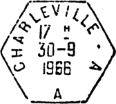 Timbre à date des recettes auxiliaires urbaines au type D8 /