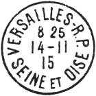 Timbre à date au type 04 ou A4