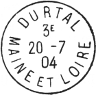 Timbre à date au type A4e /