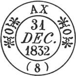 Timbre à date au type 11 /