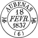 Timbre à date au type 12 /