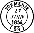 Les oblitérations de janvier 1849 - Type 14 /