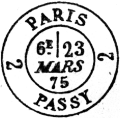 Timbres  date au type 17 de Paris suburbaines / 