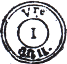 Timbre à date type I de 1802