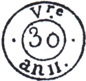 Timbre à date type III de 1802