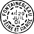 Timbre à date au type 84 ou A2