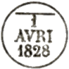 Timbre à date au type a