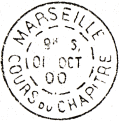 Timbre à date au type 84 ou A2b /