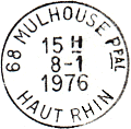 Timbre à date des oblitération mécaniques - Timbre à date avec département en lettres et sous forme de numéro /