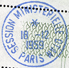 Timbre à date avec mention : SESSION MINISTERIELLE OTAN / PARIS /