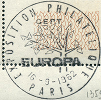 Timbre à date avec mention : EXPOSITION PHILATELIQUE / PARIS /