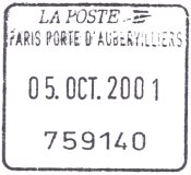 Cachet rectangulaire dit unique /
