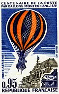 Siège de Paris - centenaire de la poste par ballons montés