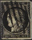 Les oblitération de janvier 1849