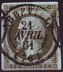 Timbre à date au type 15