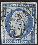 Timbres taxe double traits 30c