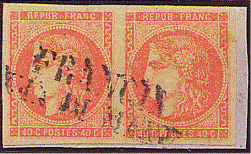 Marque linéaire avec mention : FRANCIA VIA DI MARE