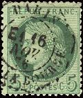 Timbre à date octogonal des levées exceptionnelles