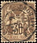 Timbre à date octogonal des levées exceptionnelles