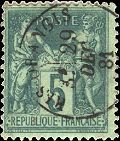 Timbre à date au type 16