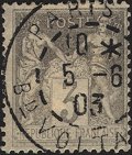 Timbre à date au type 01 ou A3c