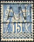 Timbre avec mention ANNULE de la caisse d'Epargne