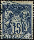 Timbre à date au type 84 ou A2