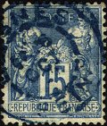 Timbre à date au type 84 ou A2