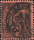 Timbre à date au type 18