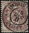 Timbre à date au type 15 avec mention IMPRIMES PP PARIS et numéro