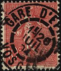 Timbre à date au type 84 ou A2