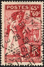Timbre à date de la poste rurale automobile au type G4