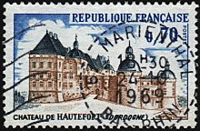 Timbre à date des bureaux de distribution au type B7