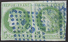 Losange avec lettres identifiant la colonie